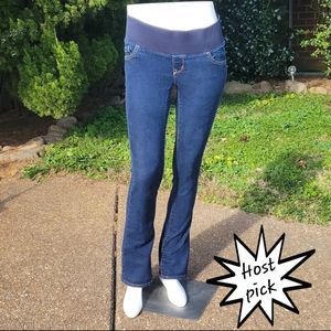 NEW Old Navy Rock Star Maternity Demi-Boot Jeans